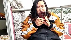 Couple Caught On Balcony