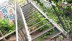 German Teen Slut Enjoys Outdoor Pov Sex On The Street