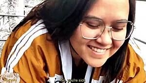 Couple Caught On Balcony