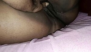 ebony bbw gets upskirt massage from uncle in kitchen