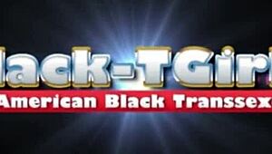 Black tgirl mimi dixkz masturbates solo with big ass and tits