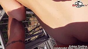 German Teen Slut Enjoys Outdoor Pov Sex On The Street