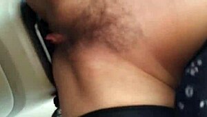 the babe gets her ass fucked close-up in the car during a tutorial