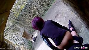 Redhead Latina Teen Fucked Outdoors on Scout69 Dating Meetup