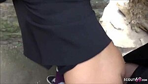 Redhead Latina Teen Fucked Outdoors on Scout69 Dating Meetup