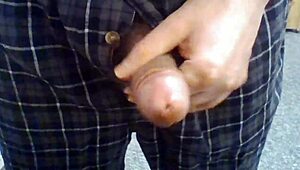 Let's see this open fly penis play in action.