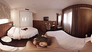 Vr Porn Brunette With Big Tits Fucked By Big Cock In Hotel Room POV.