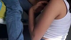 Hot School Babe Sucking Cock Until Cumshot in Mouth