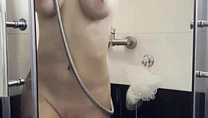 Student Masturbates Boldly In Shower