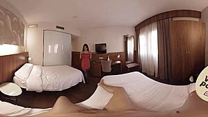Vr Porn Brunette With Big Tits Fucked By Big Cock In Hotel Room POV.