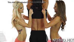 Petite girl slammed hard with rough doggystyle action!