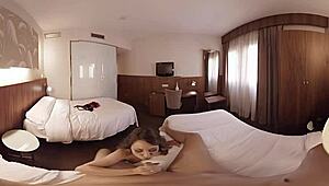 Vr Porn Brunette With Big Tits Fucked By Big Cock In Hotel Room POV.