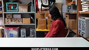 Cute Teen Caught Stealing Pleases Mall Cop to Avoid Trouble