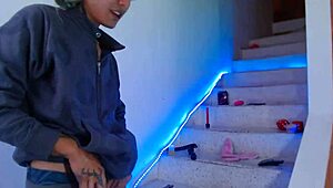 Young Latino gets fisted and rimmed by hung top
