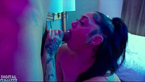 New thick Afro-Latina beauty enjoys a big black cock in different positions.