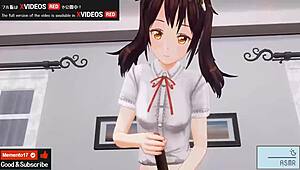 in this uncensored japanese hentai anime, she gives handjob and blowjob with asmr sounds