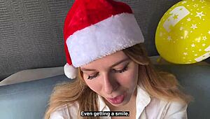 stepmom unwraps a special gift for new year 2024 family surprise