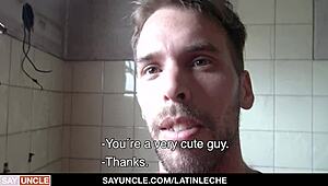 LatinLeche - Latino Renovator Offers a Special Cock-Sucking Service