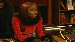 Mocha and chocolade in office threesome