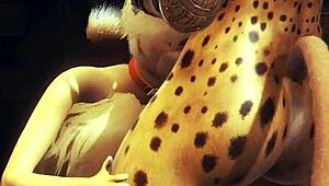 yo, watch this young fox suck futanari cocks till they burst!
