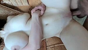 Big Tits Teen Loves Hard Assfucking And Cum On Tits In Amateur Pov.