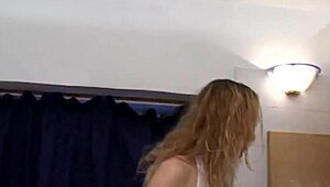 Cara Wiped The Boss's Penis On Her Pussy Before Pushing The Cat In