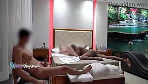 Married man watches his wife get fucked by a black man with a big dick