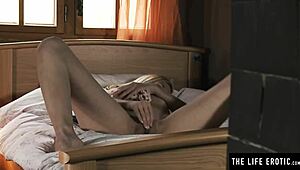Daring Blonde Girl Sneaks Into Stranger's House to MASTURBATE Wildly on Their Bed