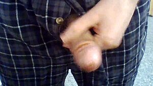 Let's see this open fly penis play in action.