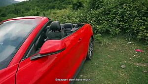 Pay for gas or strip those panties, I nailed stepsister in woods