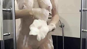 Student Masturbates Boldly In Shower