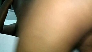 Pounding Into The Pussy Of The Ebony Beauty In Lingerie