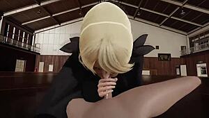 Pokemon Cynthia blowjob z pohľadu plné video