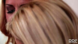 naughty milf chessie kay says, 'give me that lesbian strap-on fuck now.'