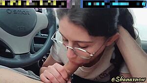 Shanaxnow Car POV Blowjob with Deepthroat Cum Inside!