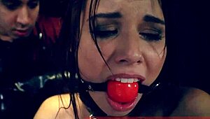 Aidra fox, a stunning teen 18+, bound in chair bondage, completely nude