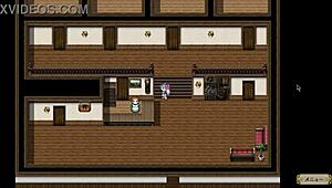 Witch of Eclips Lizu in nude hentai game RPG sex scene 02