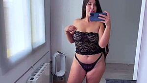 Trying on see-through clothes for a try on haul 1