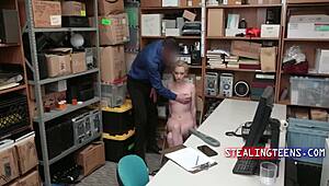 Sticky hands got Athena Rayne in trouble with Michael Mancini