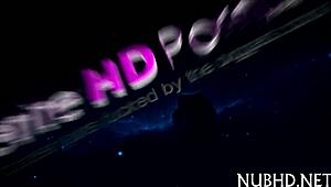 Young teens compete naked in rough contest.