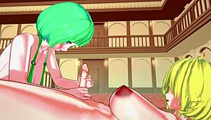 Big tits futa fucks in 3D hentai