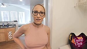 Step-Aunt Craves a Handyman for Deep Throat Action