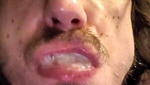 Oh Yeah, My Buddy's Back At The Gloryhole To Spit And Cum In My Mouth!