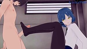 Ikuyo Kita And Ryo Yamada In Wild Hentai Sex!