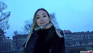 German Scout - ROUGH ANAL with Perfect Fitness Model at Street Pickup CASTING!