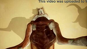 wolf and lizard spark intense squirting in wild encounter