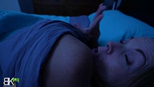 Junior slips into stepmom's bed seeking comfort after a nightmare