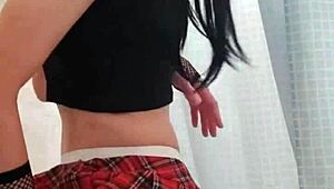 check out this gay teen's pussy solo action