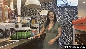 I’m so shy showing off my Latina gymnast body outdoor... oops!