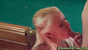 teen stepdaughter teases with sultry moves on him